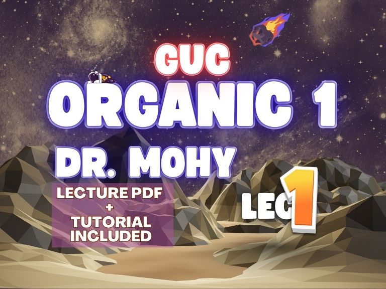 Organic 1 GUC Lec 1
